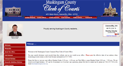 Desktop Screenshot of clerkofcourts.muskingumcounty.org