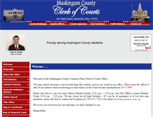 Tablet Screenshot of clerkofcourts.muskingumcounty.org